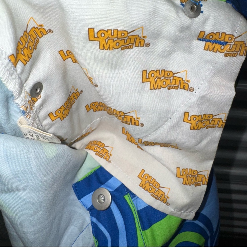 Loudmouth Vibrant Blue and Green Ladies Pants - Picture 9 of 9